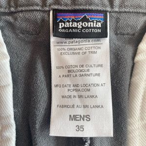 Men’s organic cotton Patagonia pants size 35